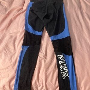PINK Victoria's Secret Leggings - Black and Blue